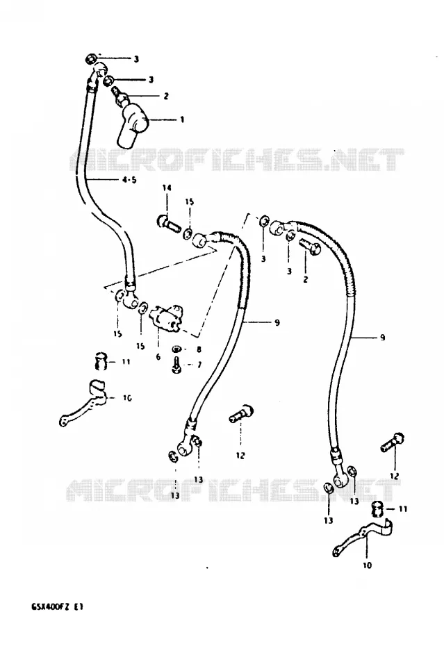 DURITE DE FREIN AVANT (MODELE X) Suzuki MOTO 400 GSX 1981  GSX400FX(X/Z)