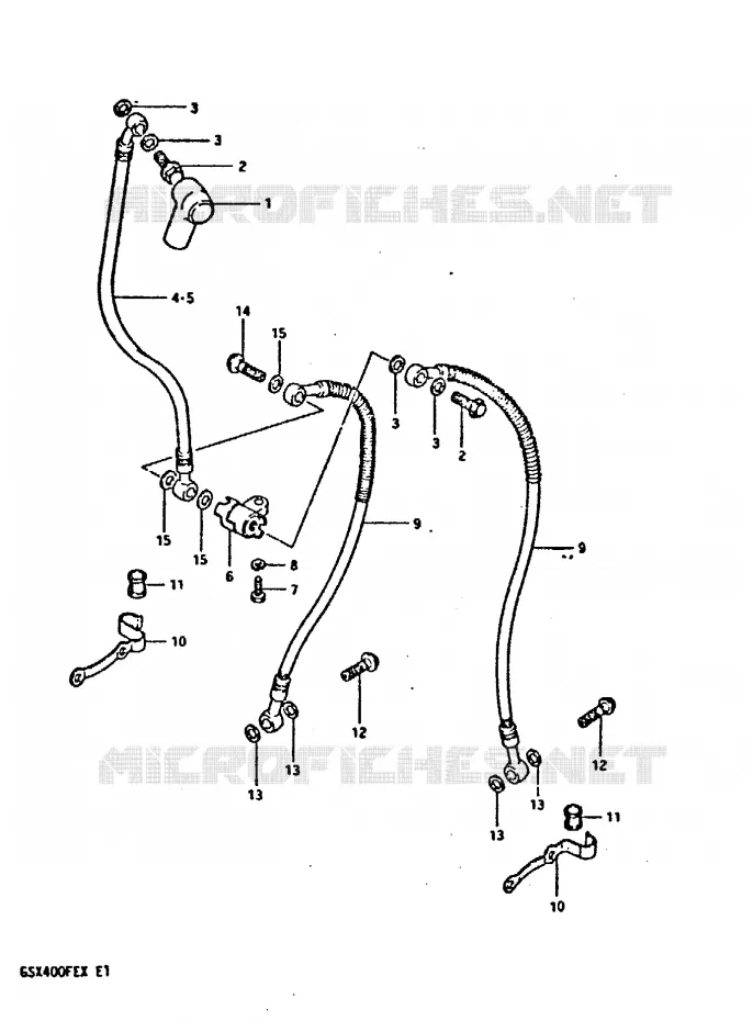 DURITE DE FREIN AVANT Suzuki MOTO 400 GSX 1981  GSX400FEX