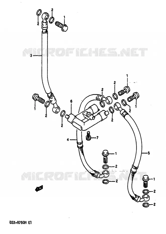 DURITE DE FREIN AVANT Suzuki MOTO 750 GSX-R 1991  GSX-R750M