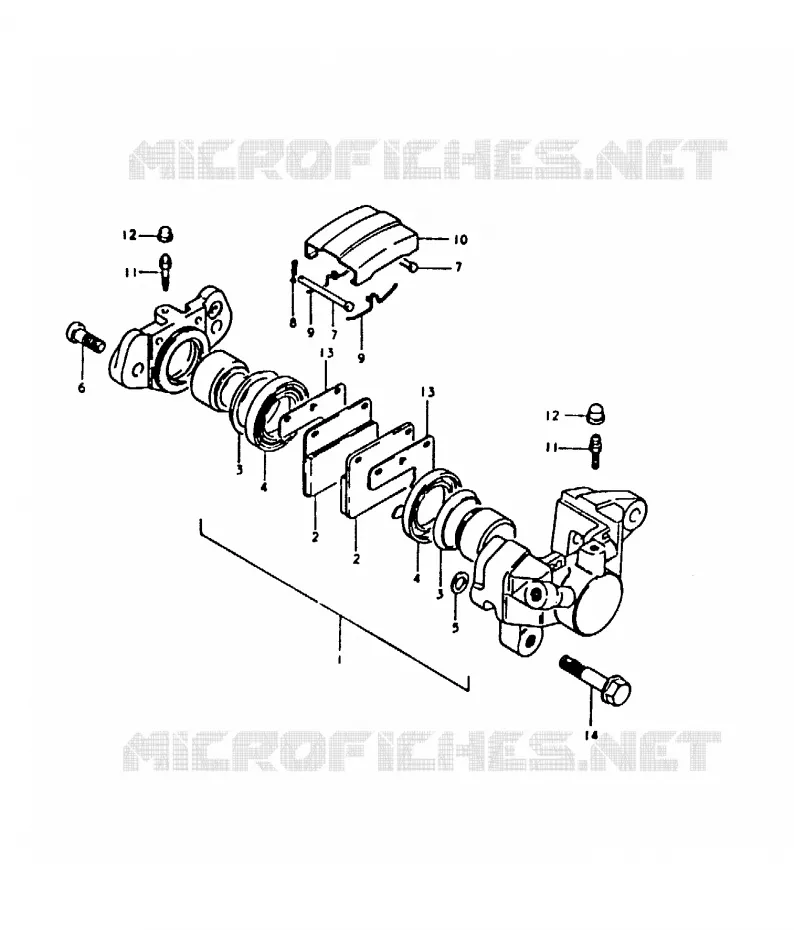 ETRIER DE FREIN ARRIERE Suzuki MOTO 1000 GS 1980  GS1000HT(T)