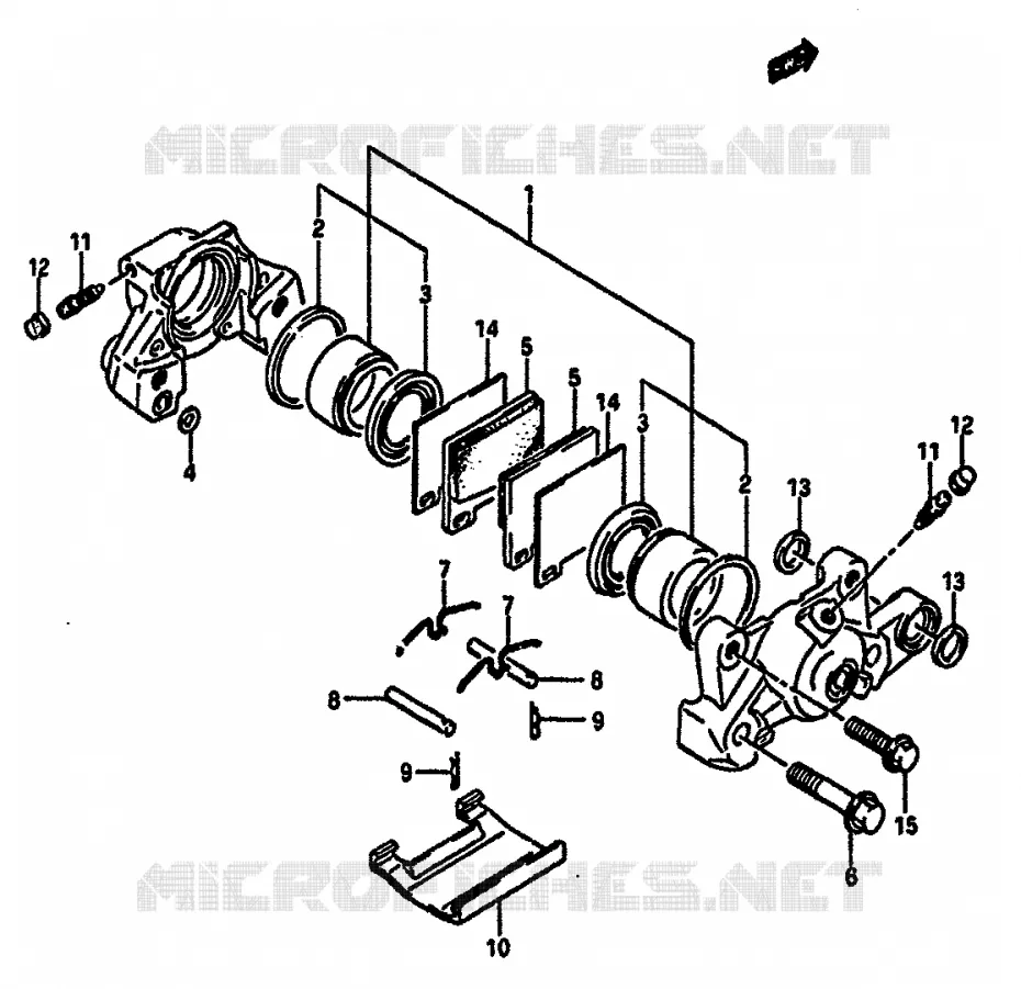 ETRIER DE FREIN ARRIERE Suzuki MOTO 750 GSX-R 1985  GSX-R750F(F/G/H) E34