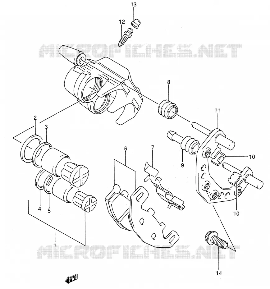 Étrier De Frein Avant Pour Suzuki GS500E Avec Plaquettes Neuves - Occasion