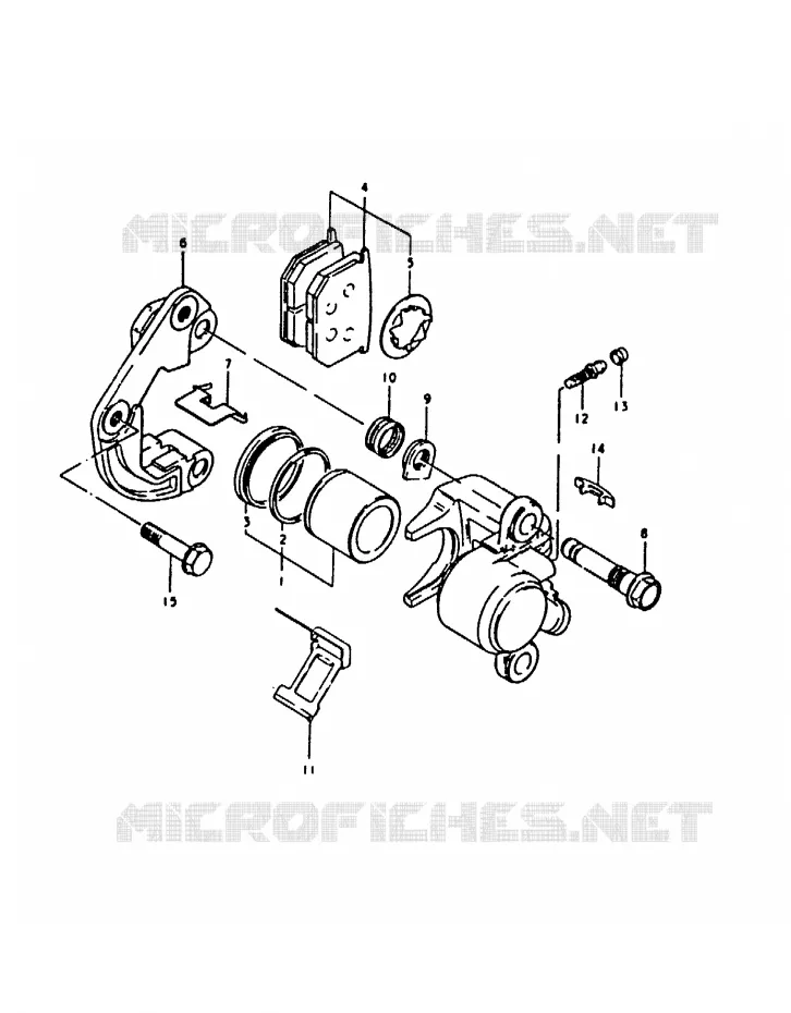 ETRIER DE FREIN AVANT Suzuki MOTO 1000 GS 1980  GS1000T(T)