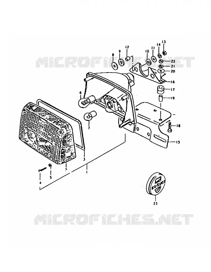 FEU ARRIERE (E34) Suzuki MOTO 1000 GS 1980  GS1000HT(T)