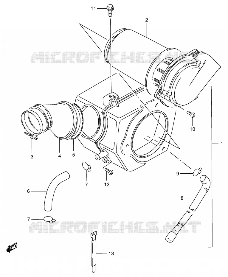 FILTRE A AIR (GS125ESK/ESL E24, MODELE M/R) Suzuki MOTO 125 GS 1982  GS125EZ(E1)
