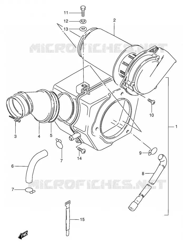 FILTRE A AIR Suzuki MOTO 125 GN 1992  GN125EN(E1)