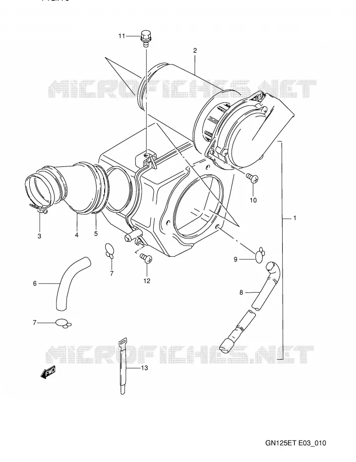FILTRE A AIR Suzuki MOTO 125 GN 1995  GN125ES(E3)