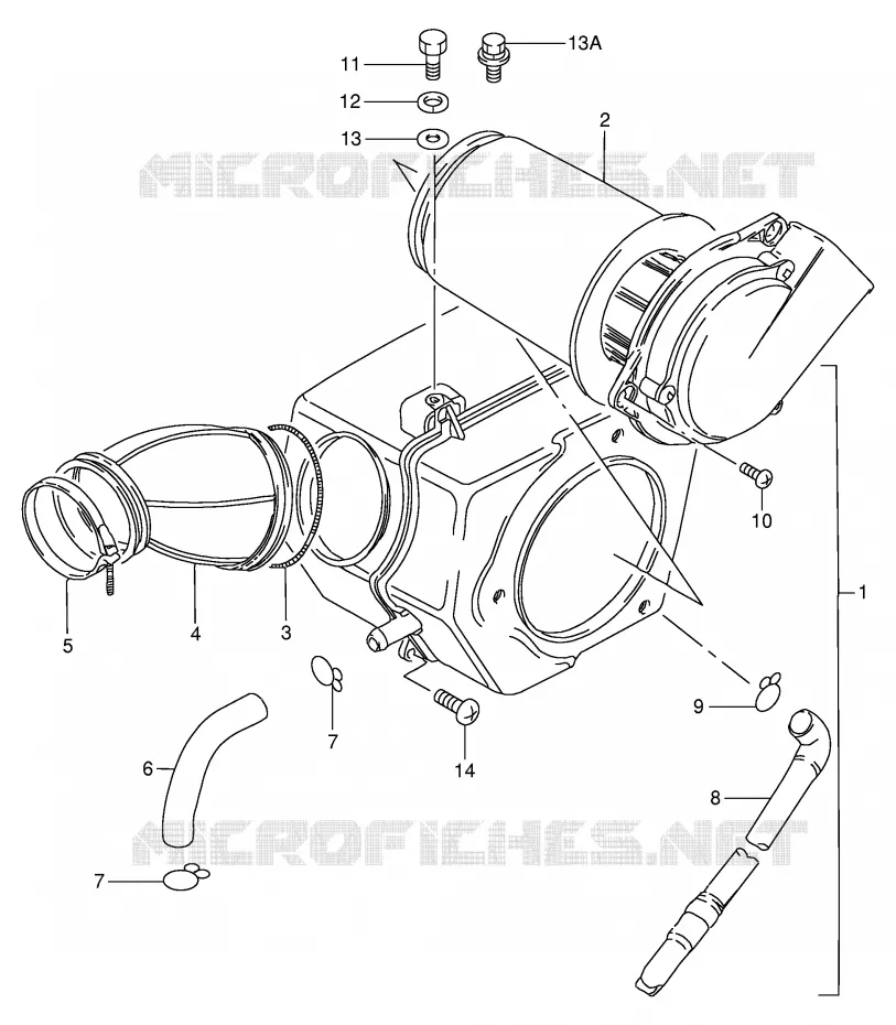 FILTRE A AIR Suzuki MOTO 250 GN 1991  GN250EM(E2)