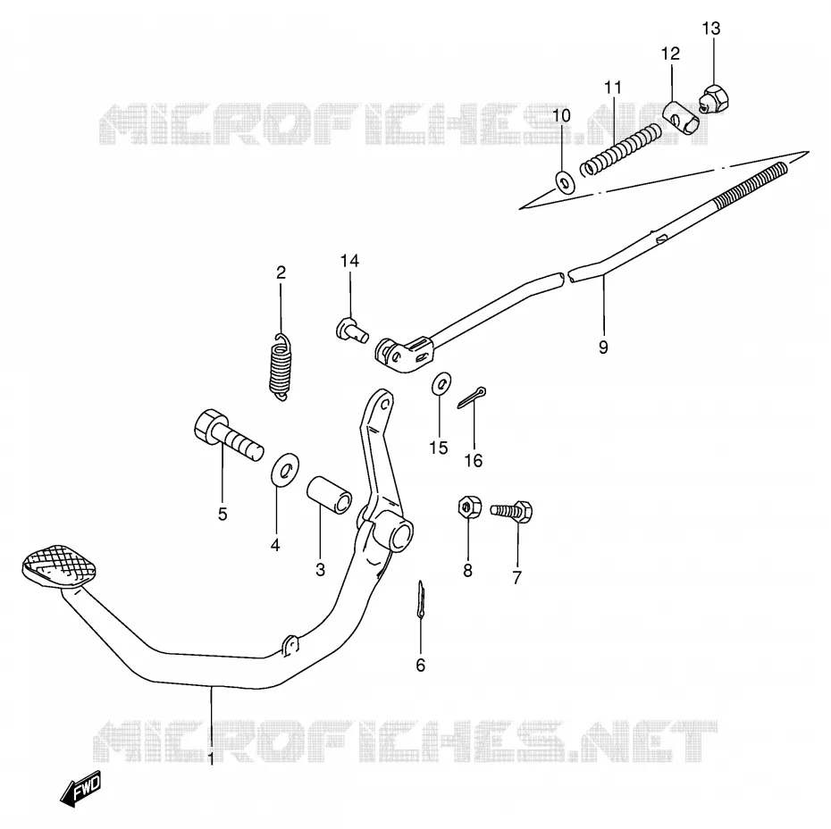 FREIN ARRIERE Suzuki MOTO 125 GN 1994  GN125ER(E1)