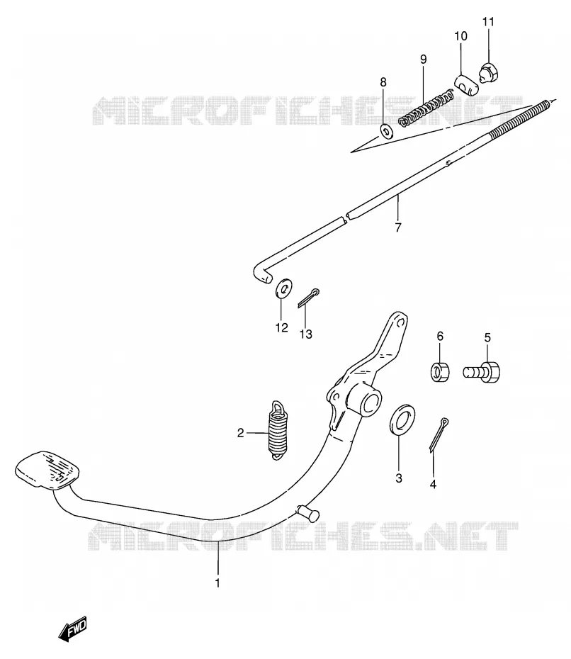 FREIN ARRIERE Suzuki MOTO 250 GN 1991  GN250EM(E2)