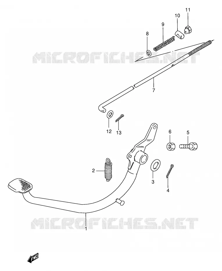 FREIN ARRIERE Suzuki MOTO 250 GN 1996  GN250ET(E2)