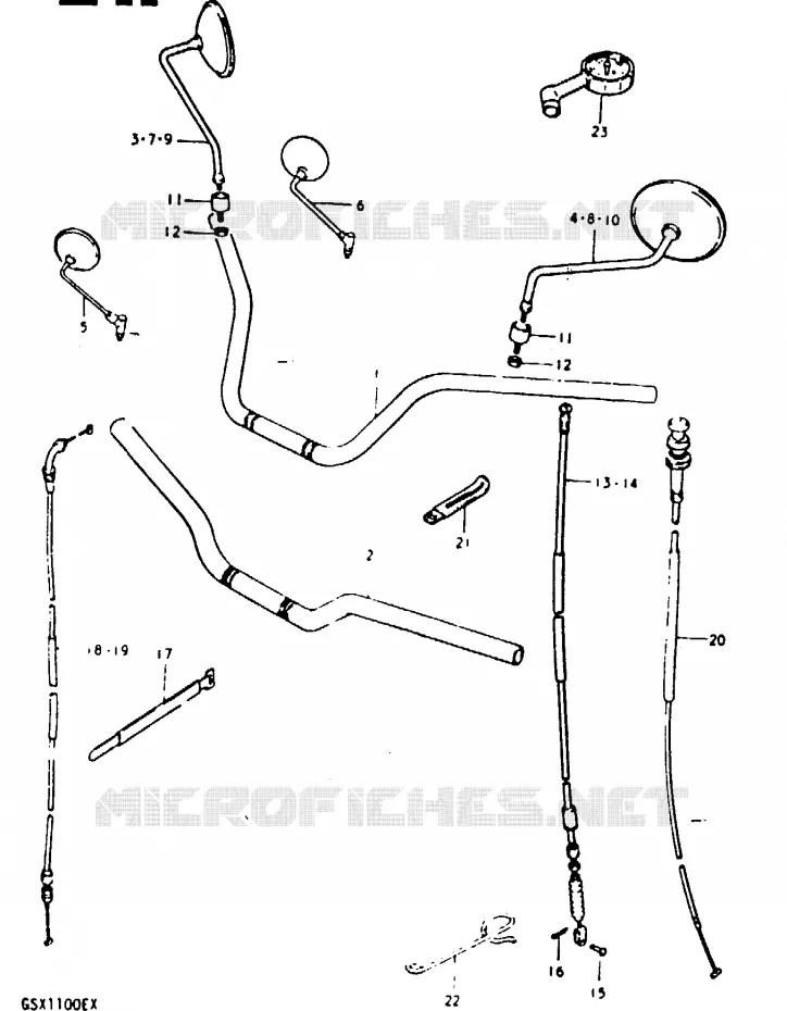GUIDON Suzuki MOTO 1100 GSX-E 1980  GSX1100ET(T/X)
