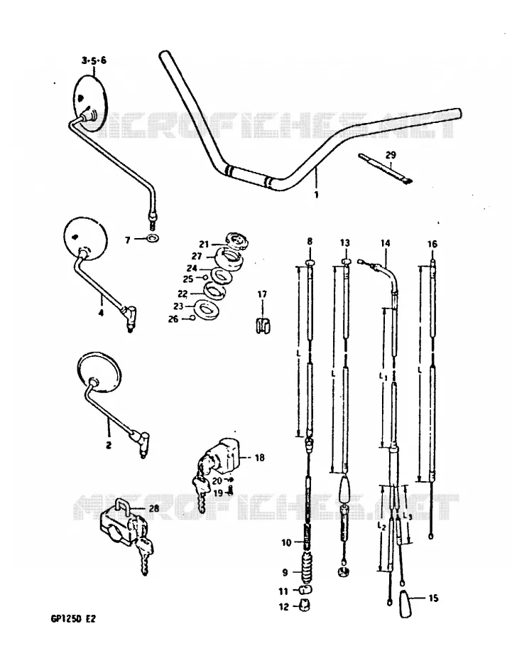GUIDON Suzuki MOTO 125 GP 1999  GP125UX(X/D)