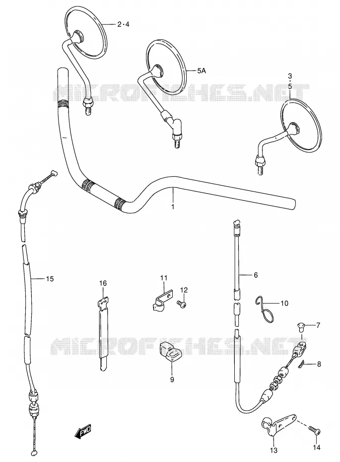 GUIDON Suzuki MOTO 250 GN 1990  GN250L(E2)