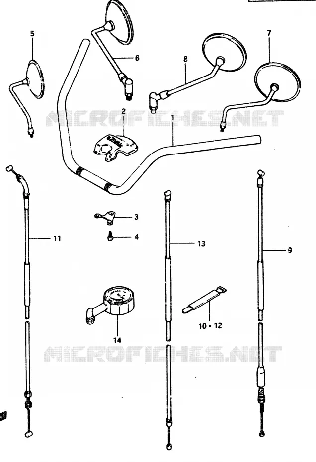 GUIDON Suzuki MOTO 450 GS-L 1983  GS450LD