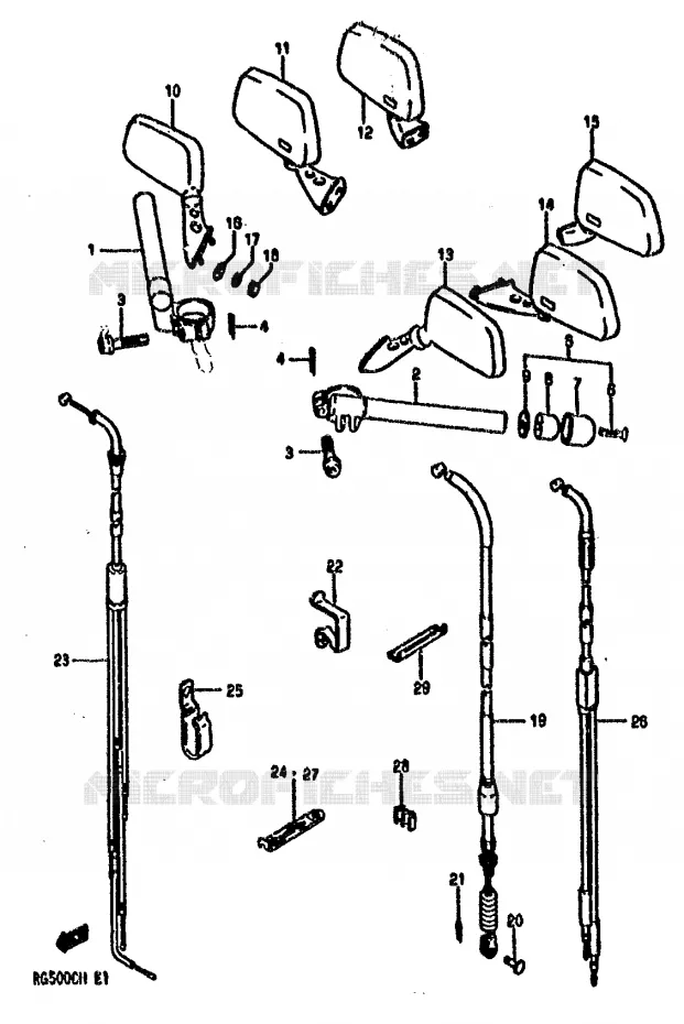 GUIDON Suzuki MOTO 500 GS-E 1990  GS500EL(E1)