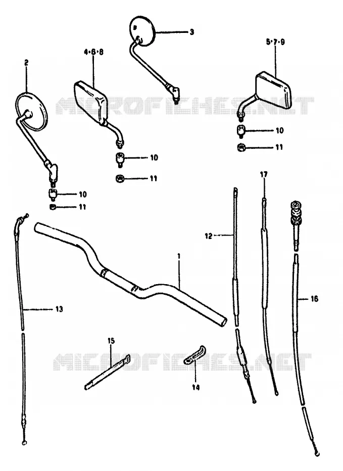 GUIDON Suzuki MOTO 550 GS 1981  GS550MX(X/Z)