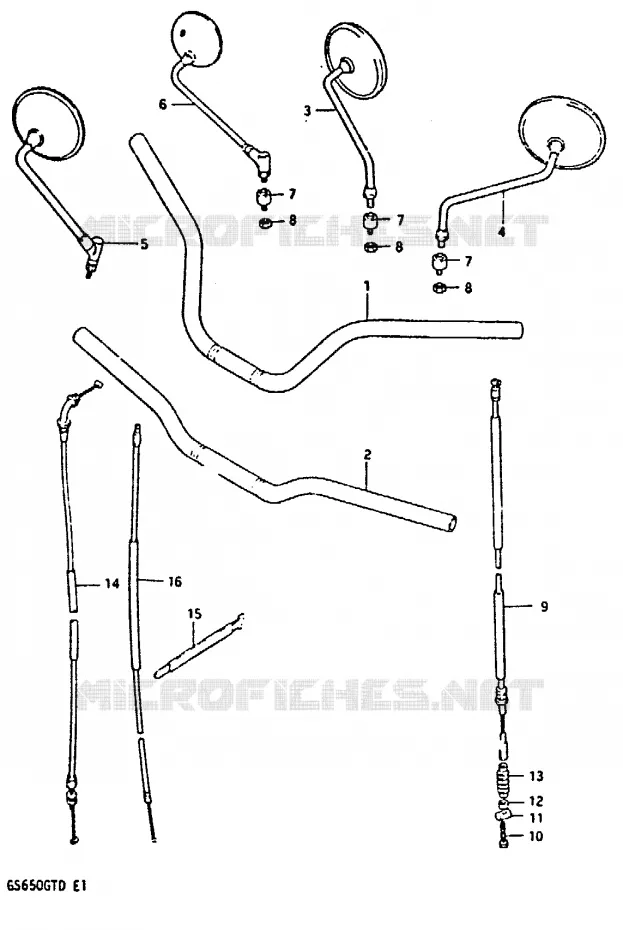 GUIDON Suzuki MOTO 650 GS 1983  GS650GTD