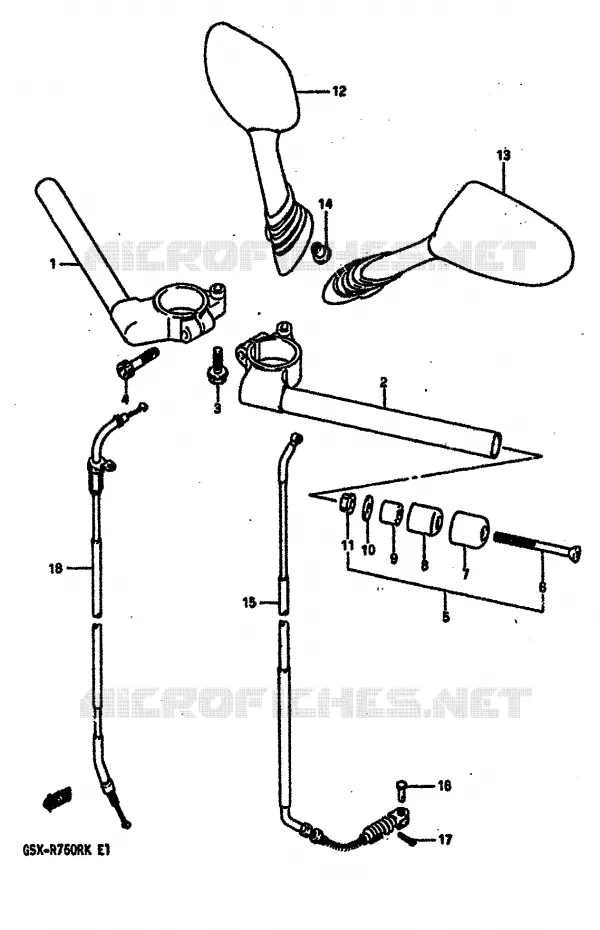 Lente Fanale Posteriore Rosso Per SUZUKI GSX 750 E 1982-1983 – ItalyRacing, Codice 35712-49230