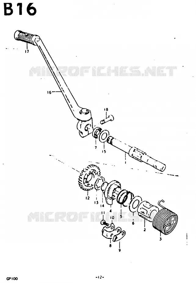 KICK Suzuki MOTO 100 GP 1992  GP100UN(C/N)