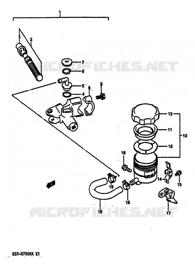 MAITRE CYLINDRE AVANT Suzuki MOTO 750 GSX-R 1989  GSX-R750RK