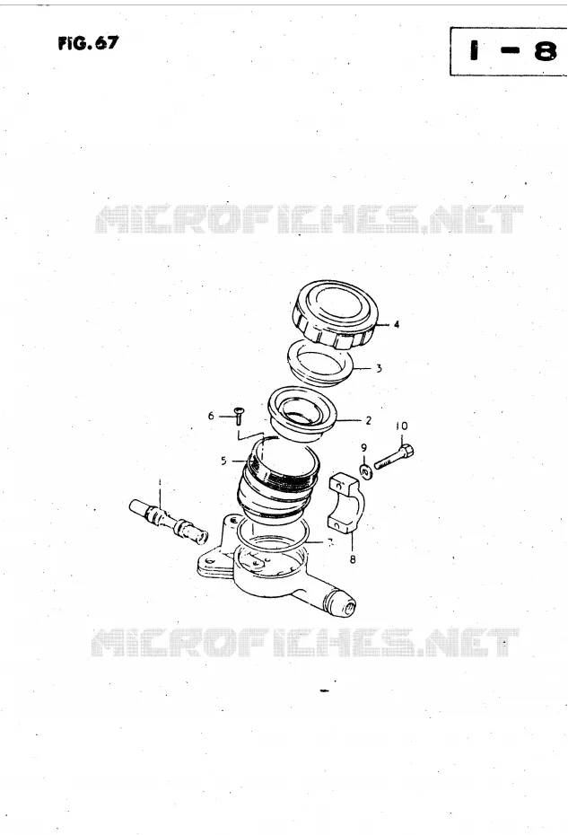 MAITRE CYLINDRE (MODELE T, X) Suzuki MOTO 450 GS-L 1996  GS450LT(E2)