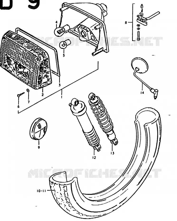 PIECES MARCHES SPECIAUX (E2) Suzuki MOTO 1000 GS 1978  GS1000C(C/N)