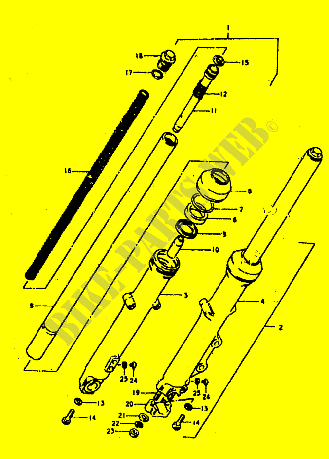 PIECES MARCHES SPECIAUX (E22) (GS400N:F.NO.7103~) (GS400EN:F.NO.50451 pour Suzuki GS 400 1978
