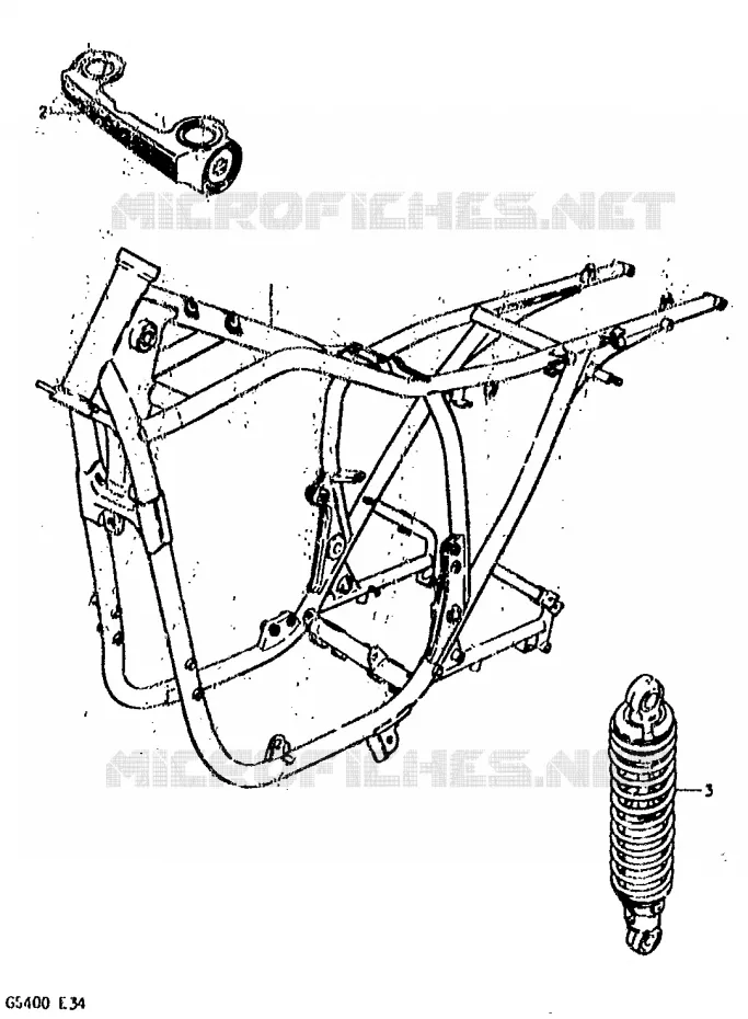 PIECES MARCHES SPECIAUX (E34) Suzuki MOTO 400 GS 1978  GS400EC(C/N)