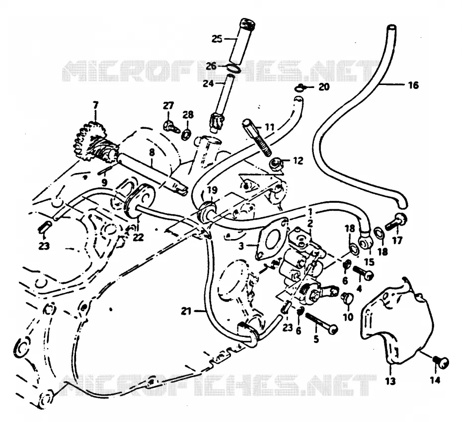 POMPE A HUILE Suzuki MOTO 100 GP 1983  GP100UD(X/D/L)