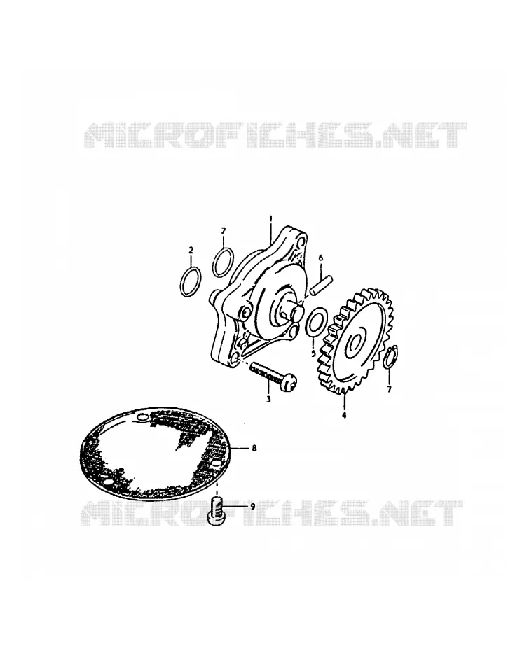 POMPE A HUILE Suzuki MOTO 1000 GS 1979  GS1000S