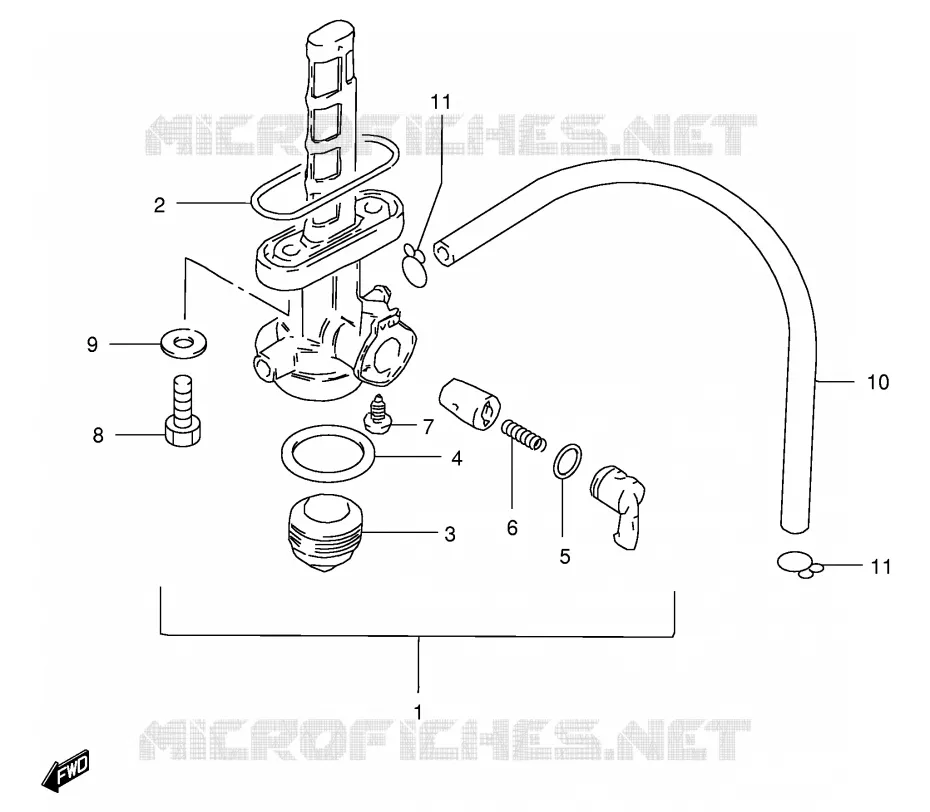 ROBINET D'ESSENCE Suzuki MOTO 125 GS 1985  GS125ESF(E1)