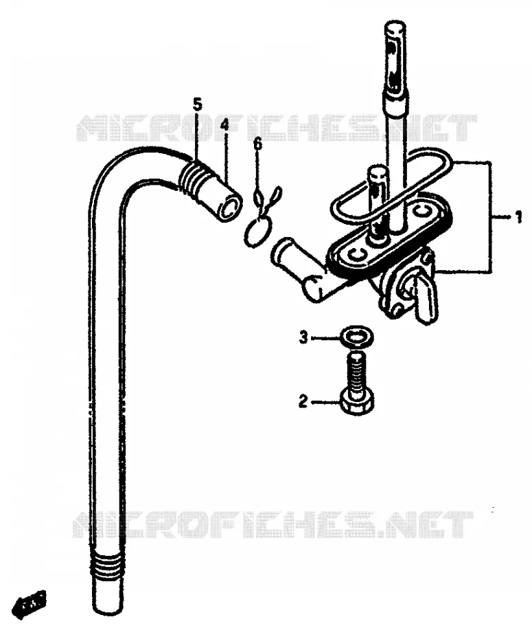 ROBINET D'ESSENCE Suzuki MOTO 750 GSX-R 1987  GSX-R750XH(F/G/H)
