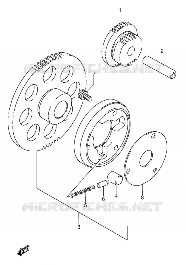 ROUE LIBRE DE DEMARREUR Suzuki MOTO 500 GS-E 1992  GS500EN(E2)