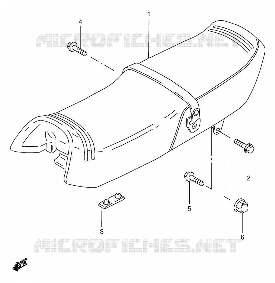 SELLE Suzuki MOTO 125 GS 1999  GS125UX(E71)