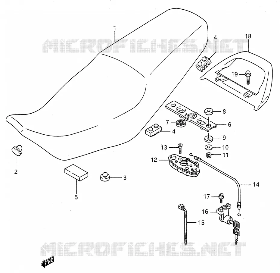 SELLE Suzuki MOTO 500 GS-E 1994  GS500ER(E28)