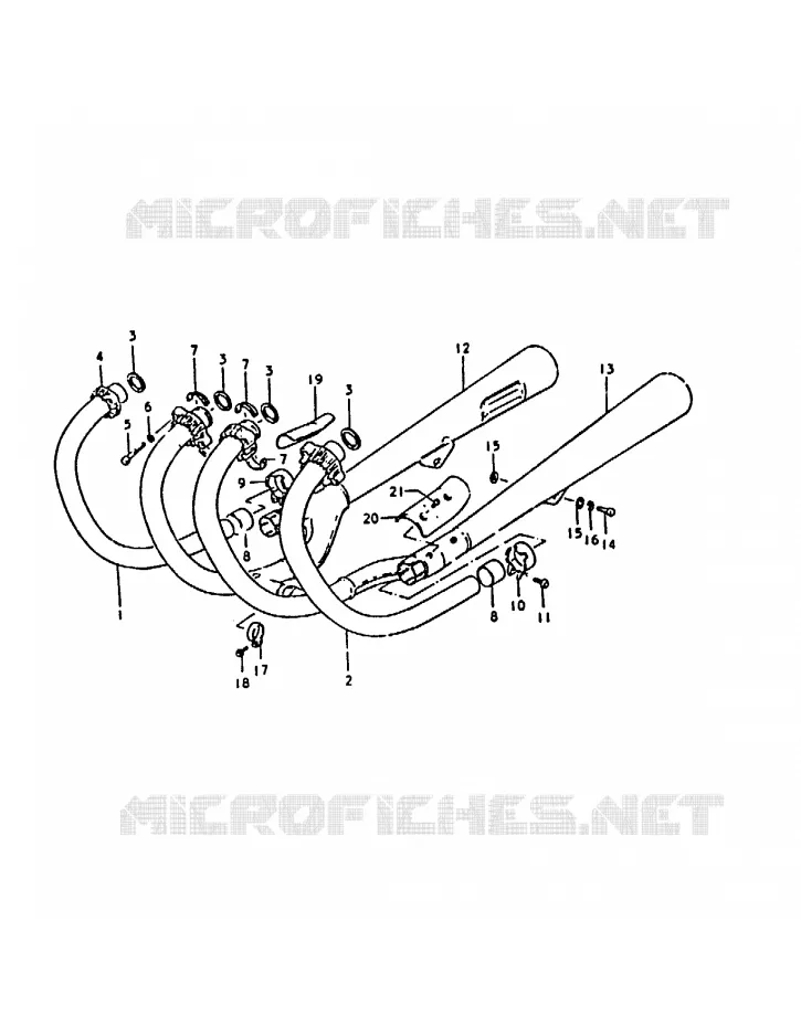 SILENCIEUX Suzuki MOTO 1000 GS 1979  GS1000S