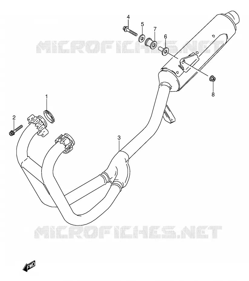 SILENCIEUX Suzuki MOTO 500 GS-E 1995  GS500ESKS(E2)