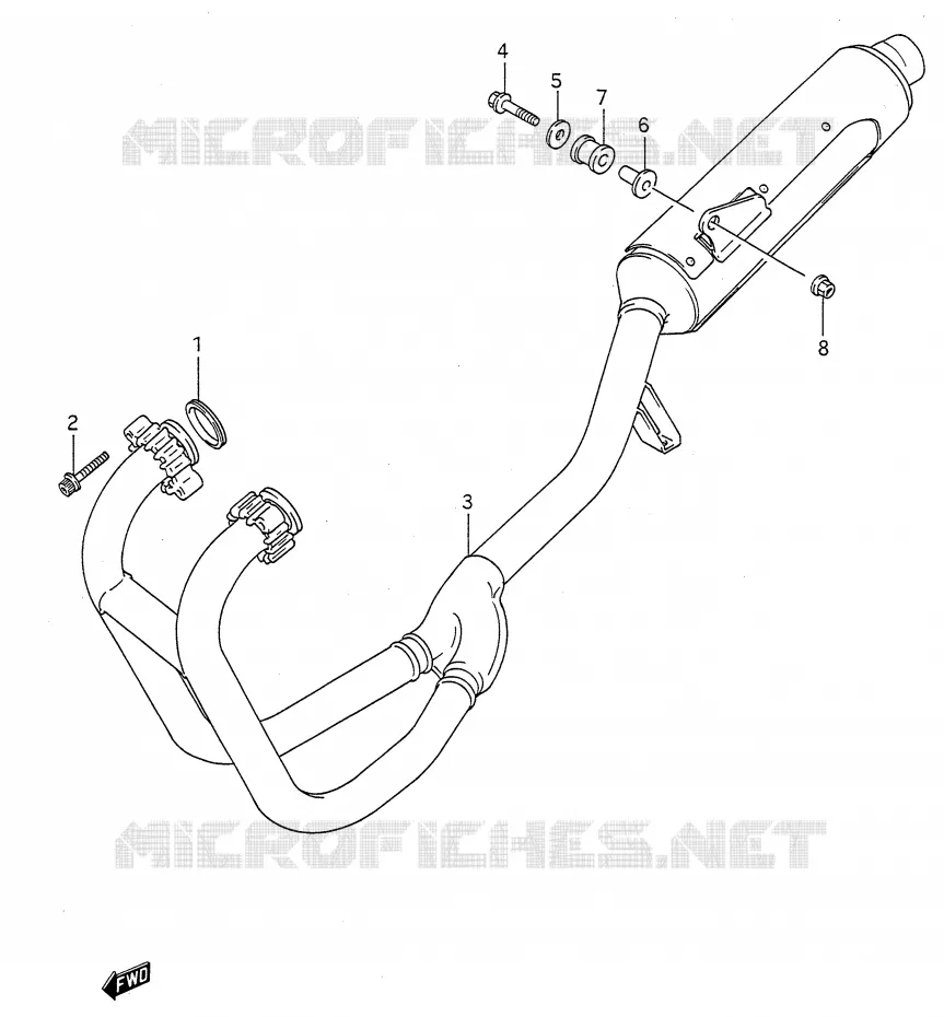 SILENCIEUX Suzuki MOTO 500 GS-E 1995  GS500EUS(E28)