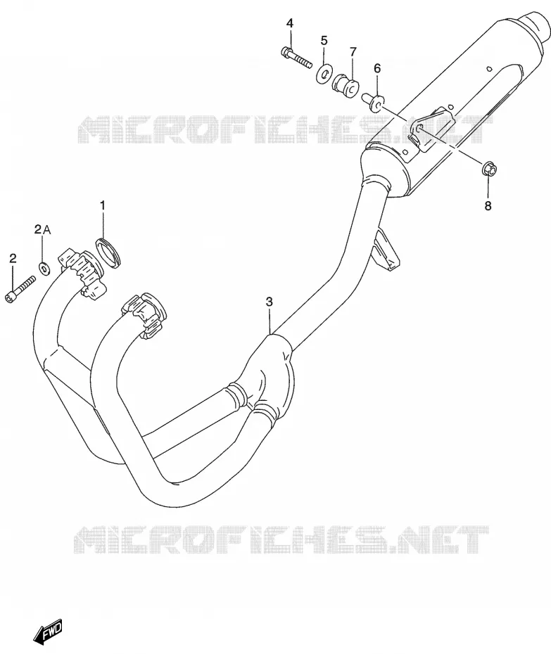 SILENCIEUX Suzuki MOTO 500 GS-E 2003  GS500HK3(P19)
