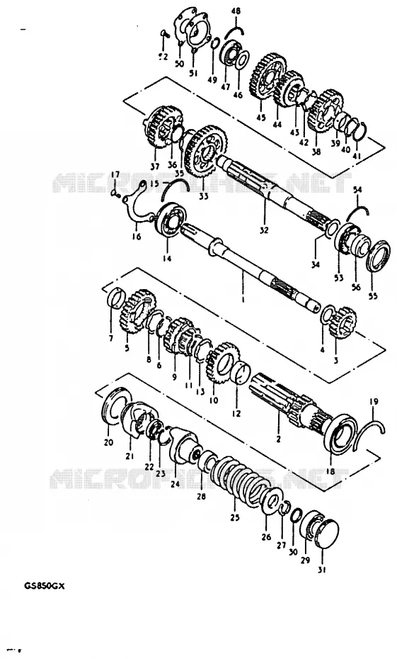 TRANSMISSION Suzuki MOTO 850 GS 1981  GS850GX(T/X)