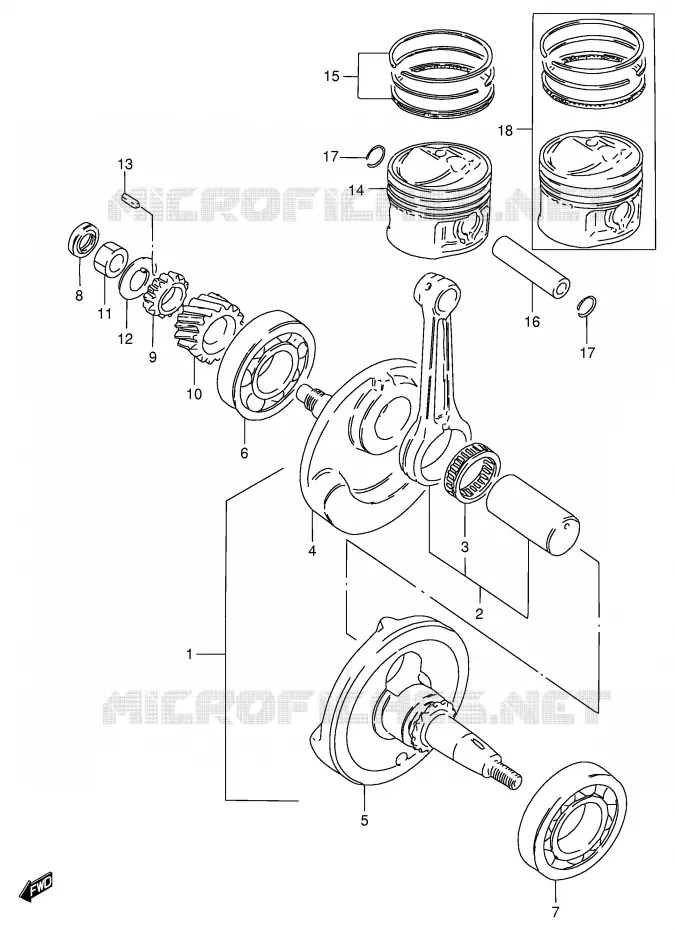 VILEBREQUIN Suzuki MOTO 125 GS 1985  GS125ESF(E1)