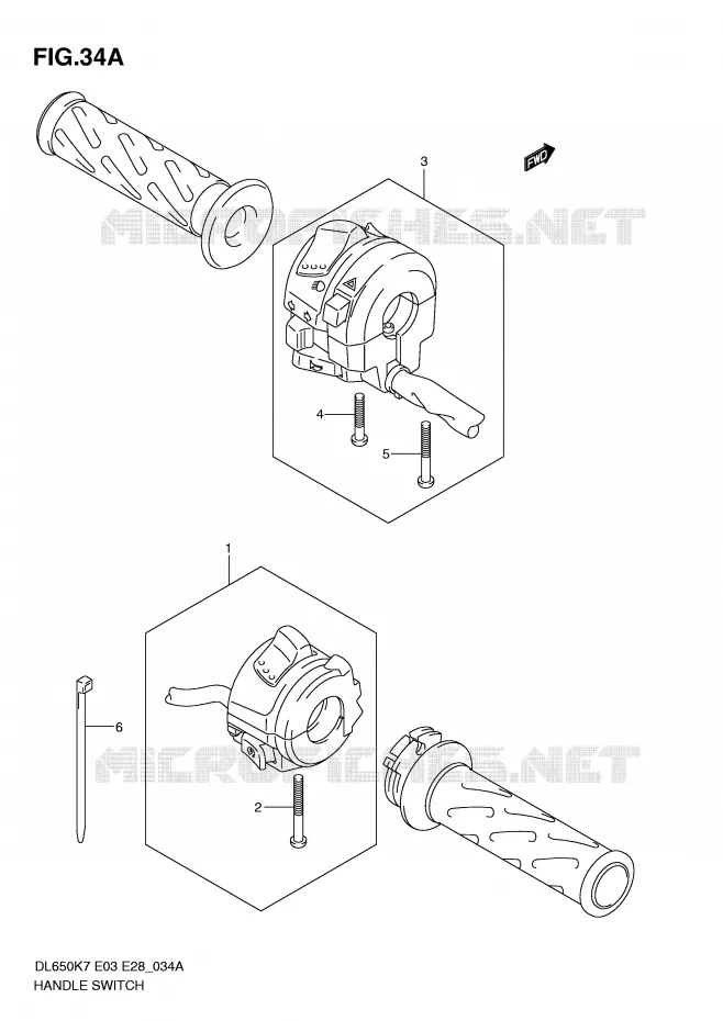 COMMODOS (MODEL L0) Suzuki MOTO 650 V-STROM 2009  DL650AK9(E3/E28)