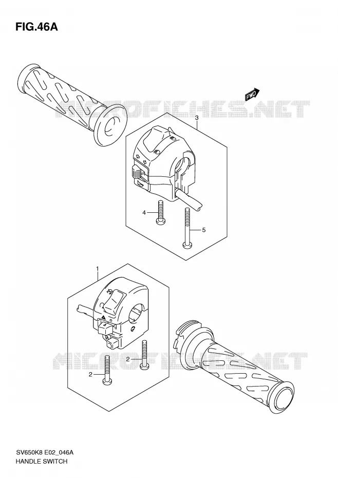 COMMODOS (SV650SL0/SAL0/SUL0/ASUL0) Suzuki MOTO 650 SV 2008  SV650UAK8(E2)