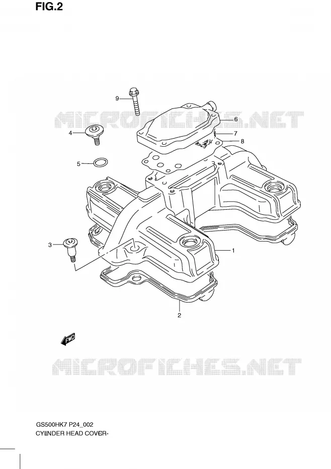 COUVERCLE DE CULASSE Suzuki MOTO 500 GS-F 2007  GS500FHK7(P24)