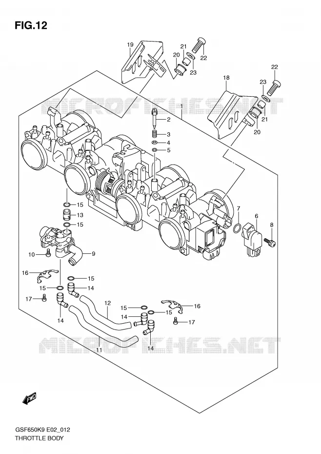 ENSEMBLE INJECTION Suzuki MOTO 650 BANDIT 2009  GSF650K9(E2)