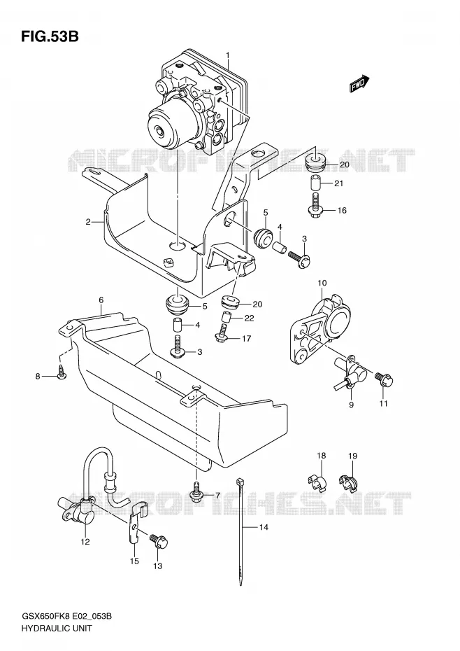 SYSTÈME ABS (GSX650FAK9/FUAK9/FAL0/FUAL0) Suzuki MOTO 650 GSX-F 2010  GSX650FUL0(E2)