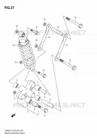 BIELLETTE DE SUSPENSION ARRIERE pour Suzuki MARAUDER 800 2010