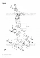BIELLETTE DE SUSPENSION ARRIERE pour Suzuki GSX-R 1000 2010