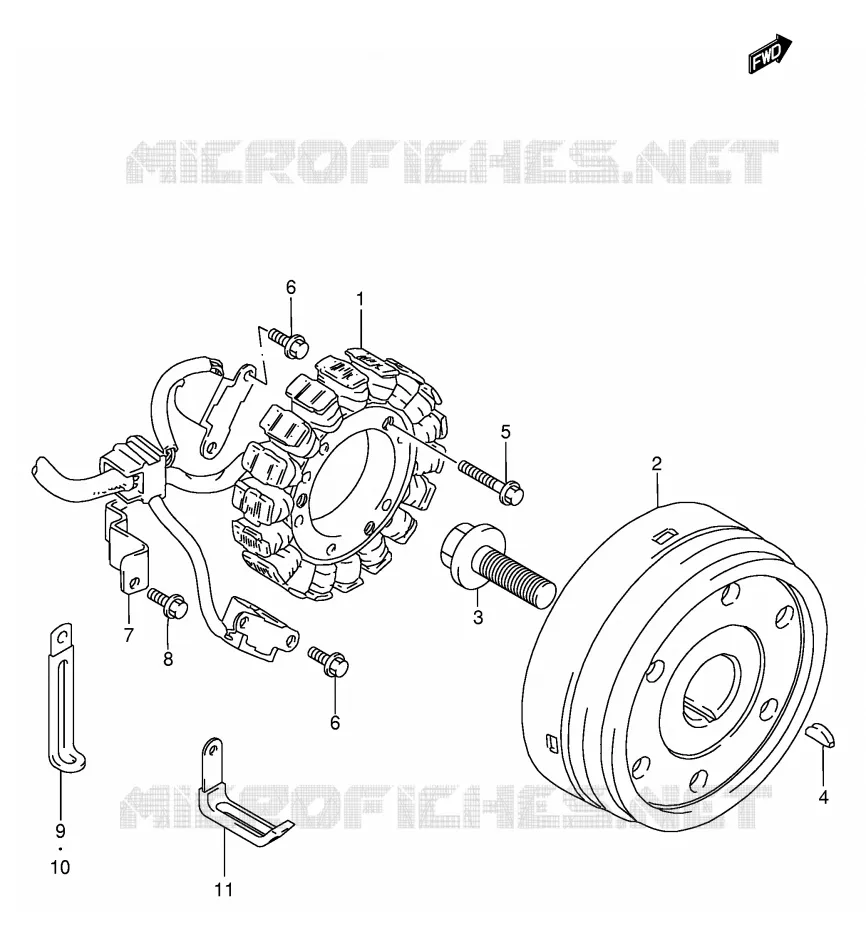 ALLUMAGE ROTOR - STATOR Suzuki MOTO 1400 INTRUDER 2003  VS1400GLPK3(E2)
